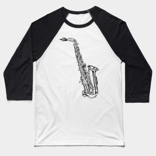 Saxophone Baseball T-Shirt